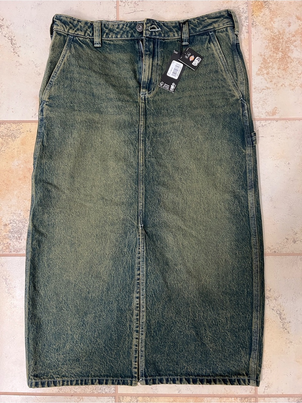 Dickies Dirty Wash Midi Carpenter Skirt